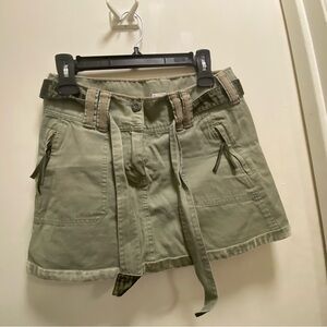 Women's Green Casual Skirt